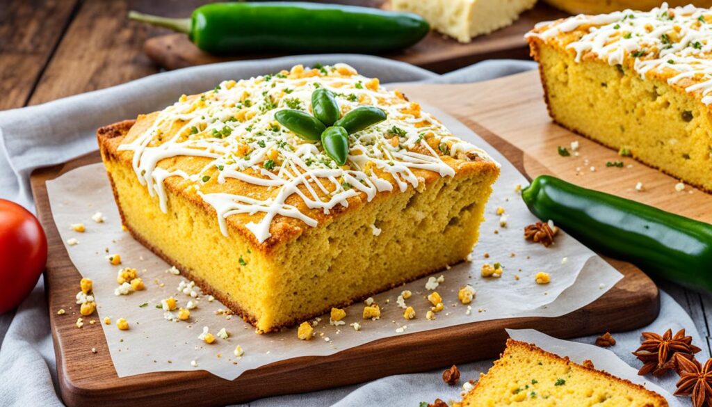 freshly baked Jiffy Mexican Cornbread