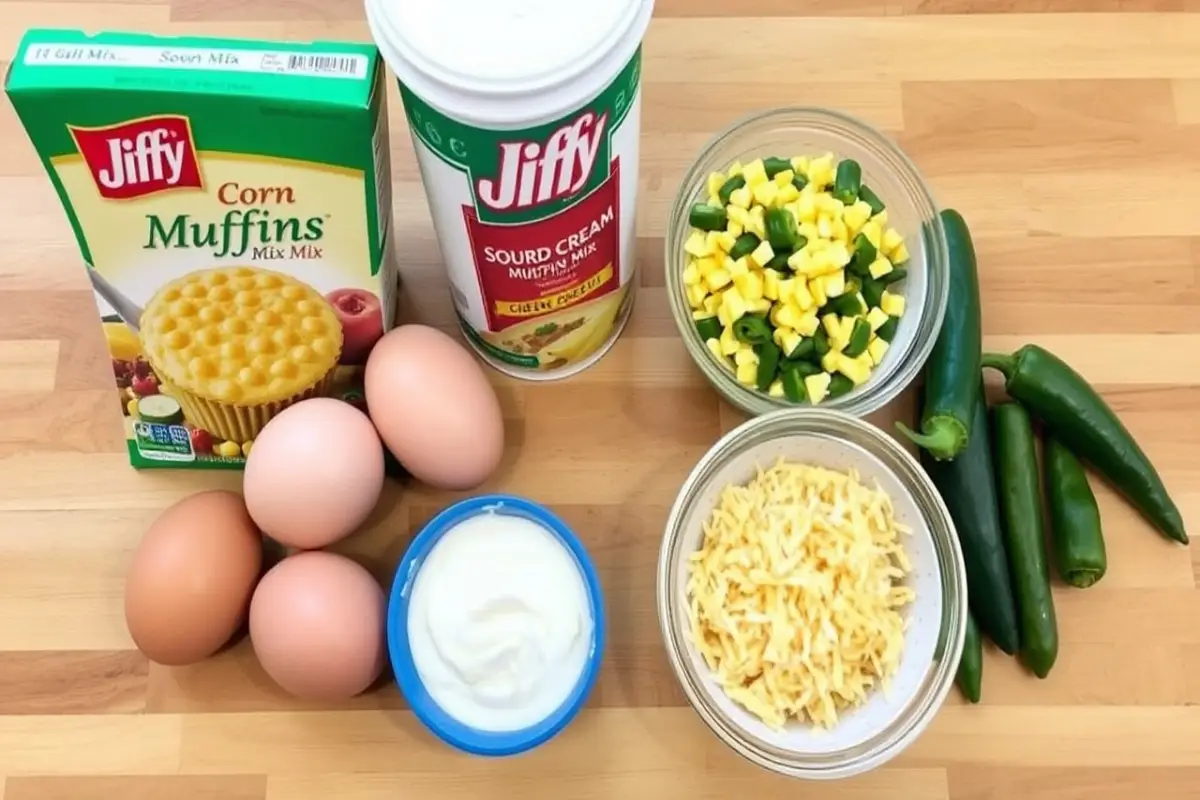 essential ingredients, including Jiffy Corn Muffin Mix