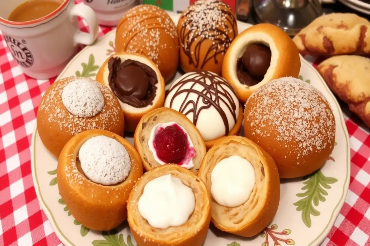 variety of bomba pastries