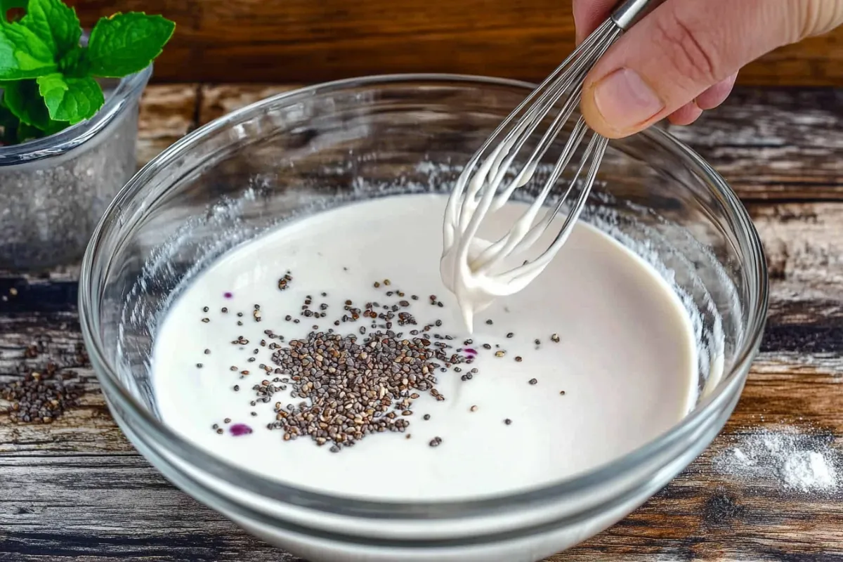 Tahini sauce curdling in a bowl