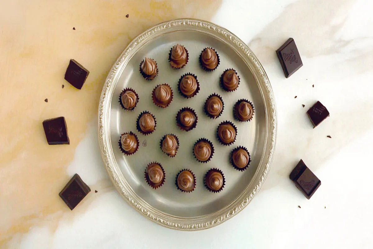 Chocolate-covered strawberries on a platter