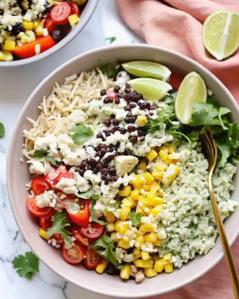 lime cilantro rice bowls