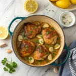 lemon garlic braised chicken thighs