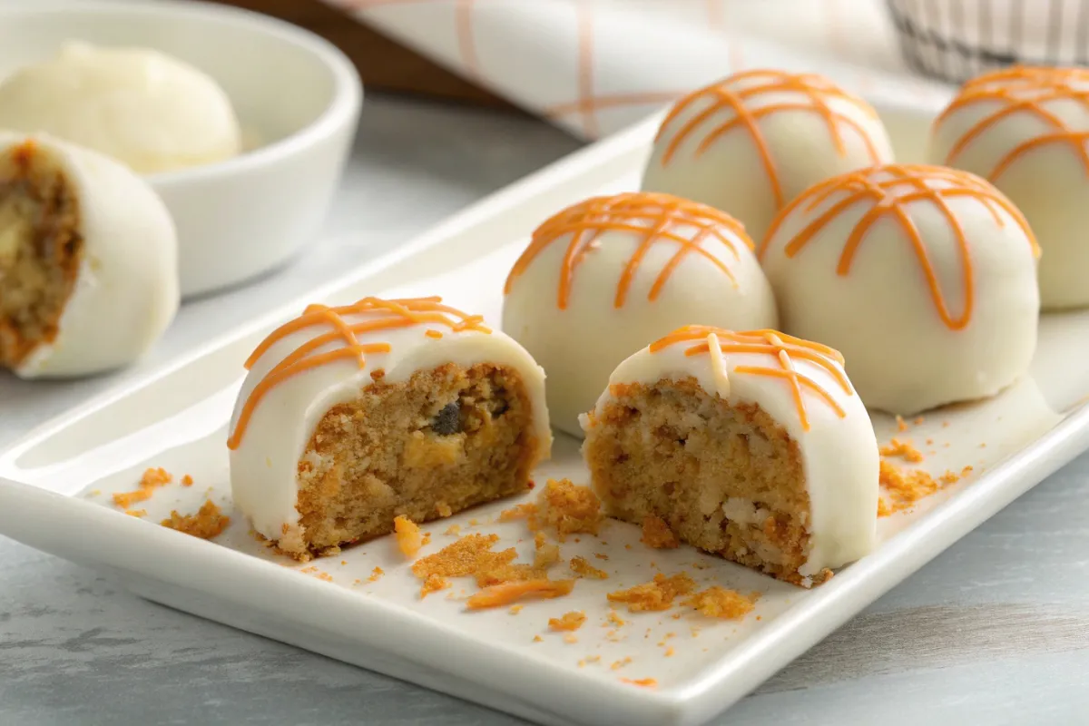 Carrot Cake Cheesecake Bites Easter