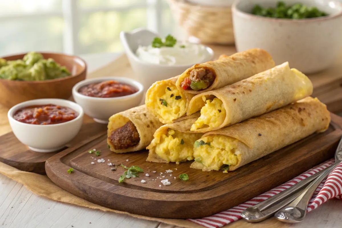 Crispy Breakfast Sausage Taquitos