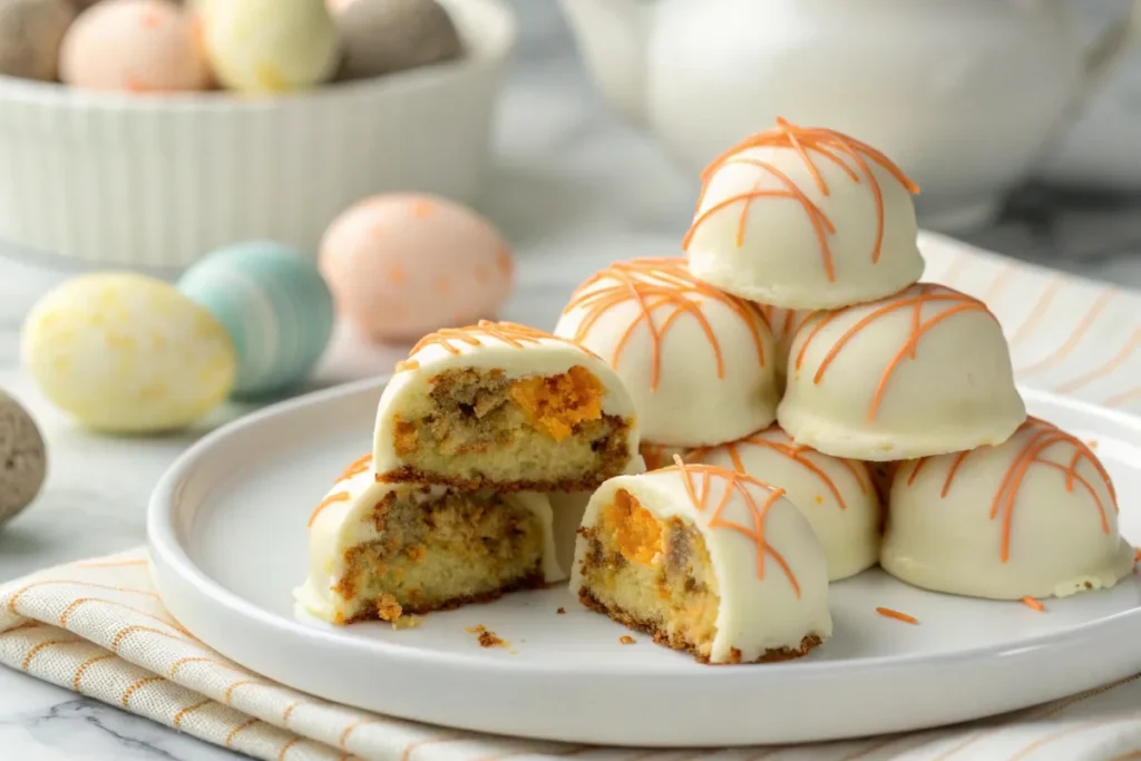 Carrot Cake Cheesecake Bites Easter