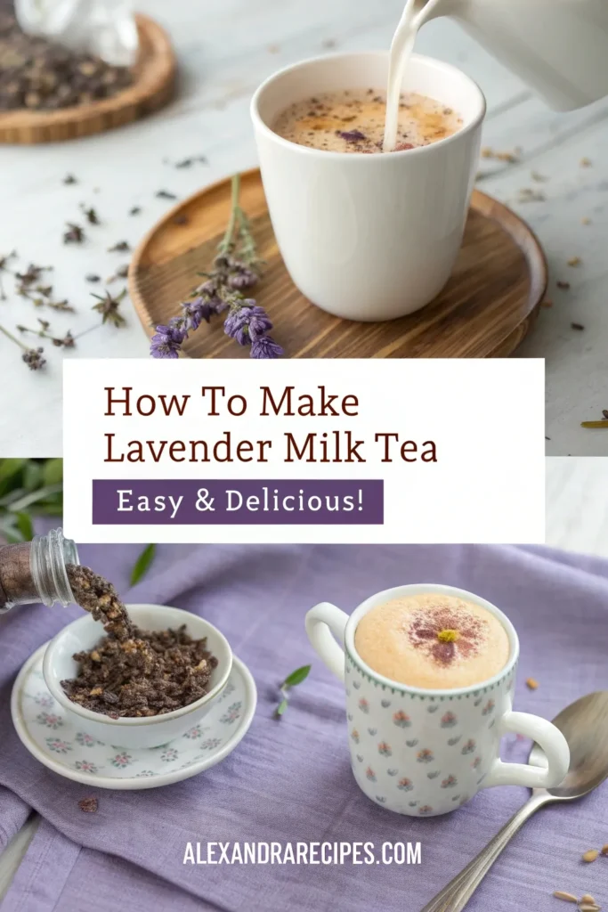 Make Lavender Milk Tea