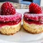 Mini Lemon & Raspberry Cheesecakes