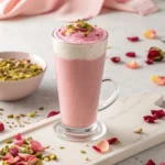 Cherry-Rose Pistachio Latte