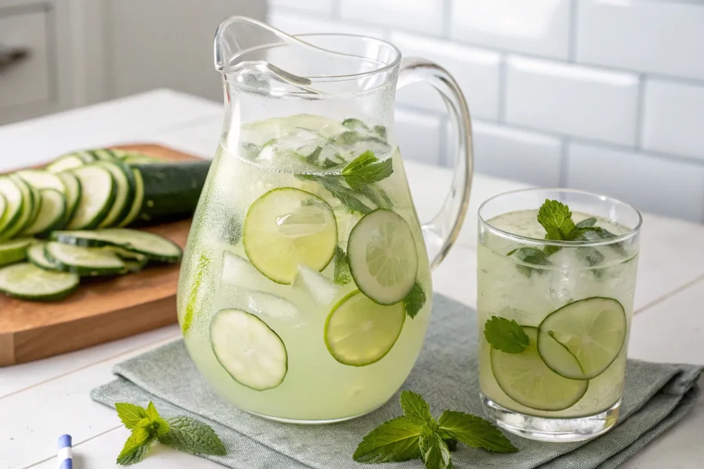 Cucumber Mint Lime Agua Fresca