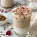 Iced Cardamom Rose Latte