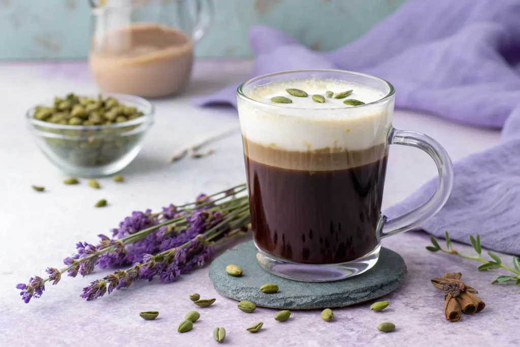 Lavender Cardamom Cold-Foam Latte