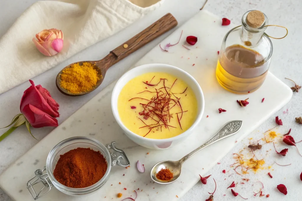 Saffron-Rose Golden Milk Cooler