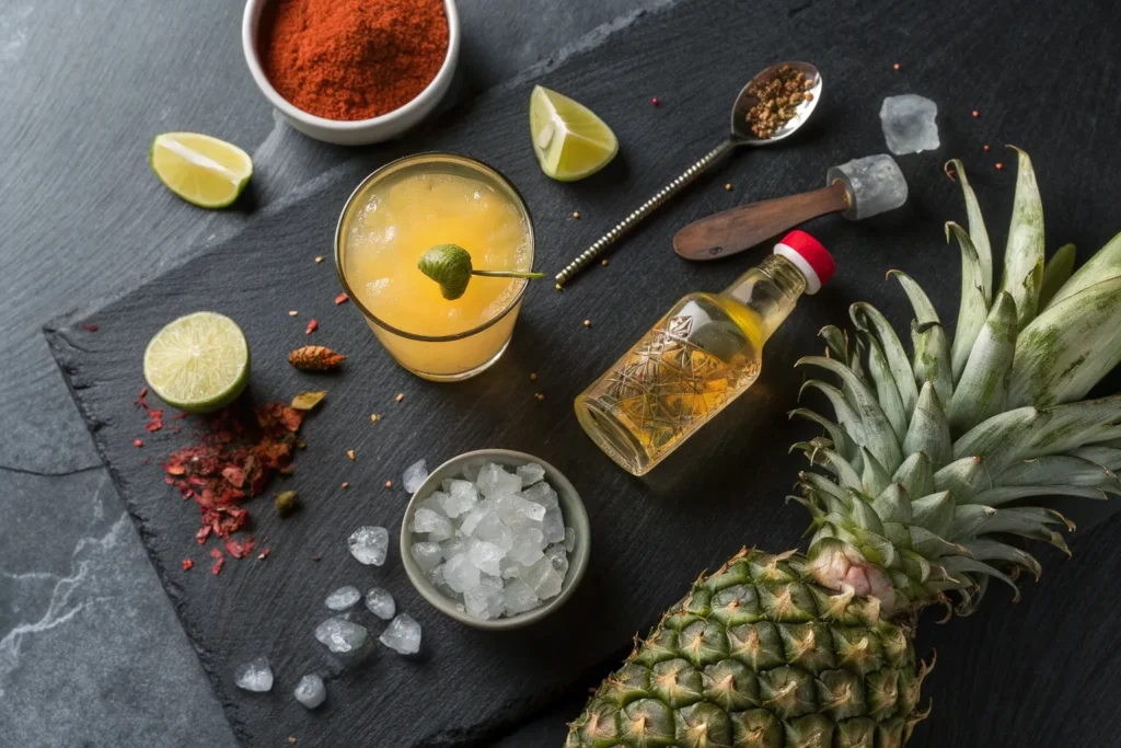 Smoked Paprika Pineapple Mocktail
