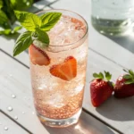 Strawberry Basil Shrub Sparkler