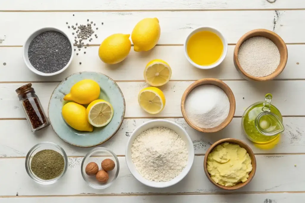 Almond Flour Lemon Poppy Seed Muffins