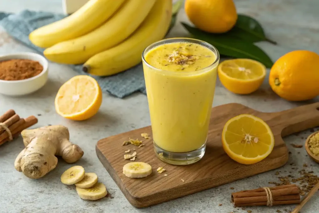 Banana Lemon Ginger Smoothie