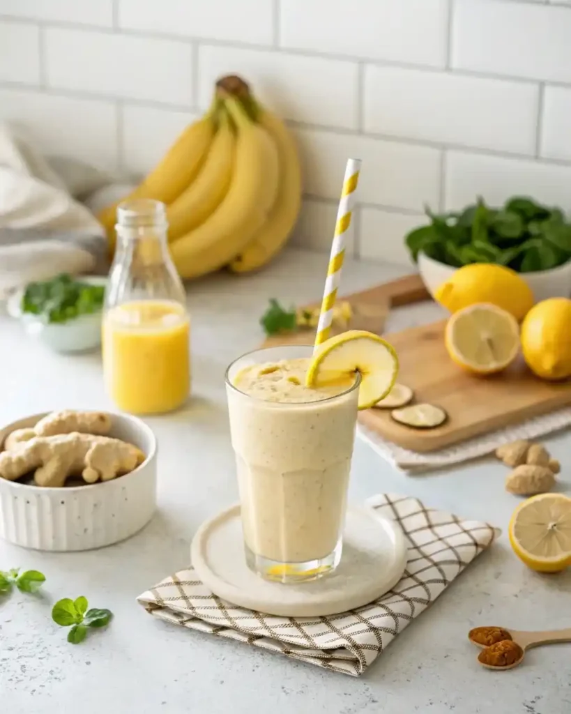 Banana Lemon Ginger Smoothie