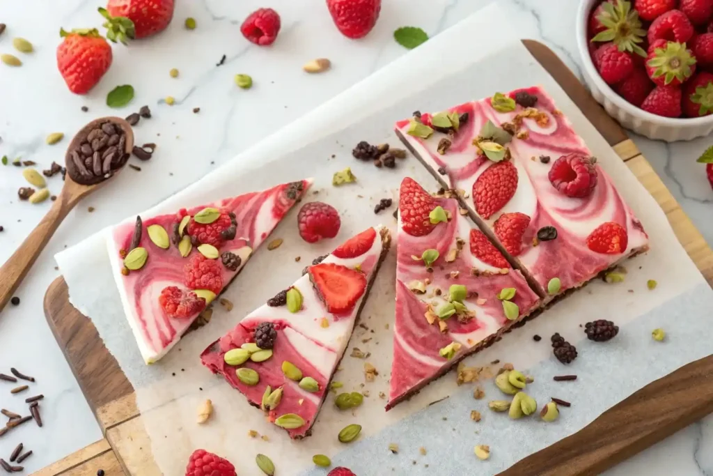 Berry Frozen Yogurt Bark