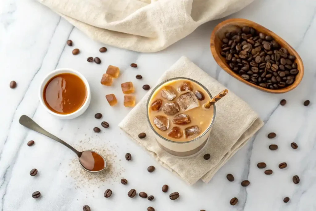 Caramelized Vanilla Iced Latte Recipe