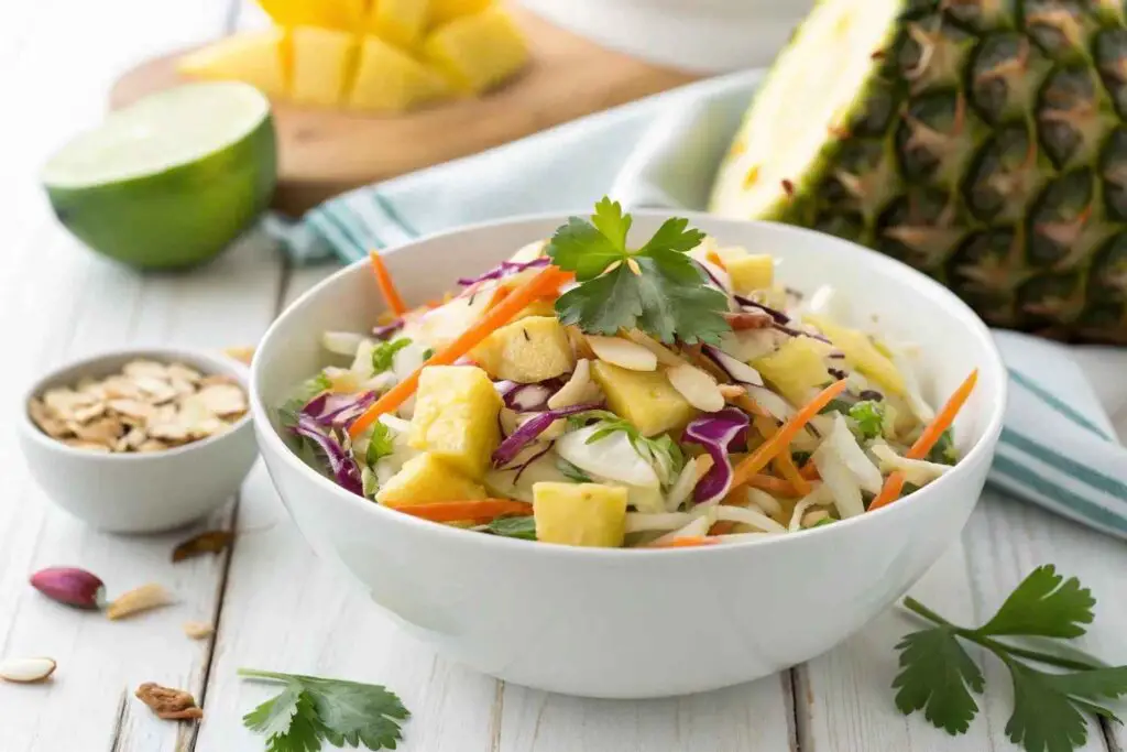 Fresh Pineapple Coleslaw