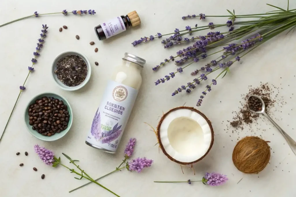 Lavender Coconut Iced Latte