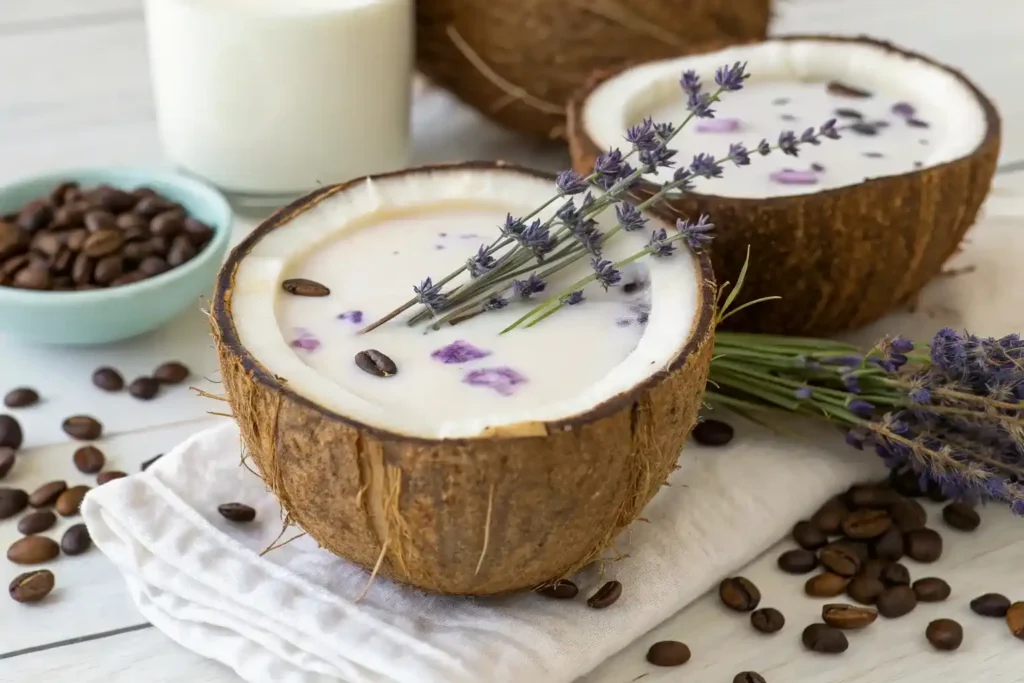 Lavender Coconut Iced Latte