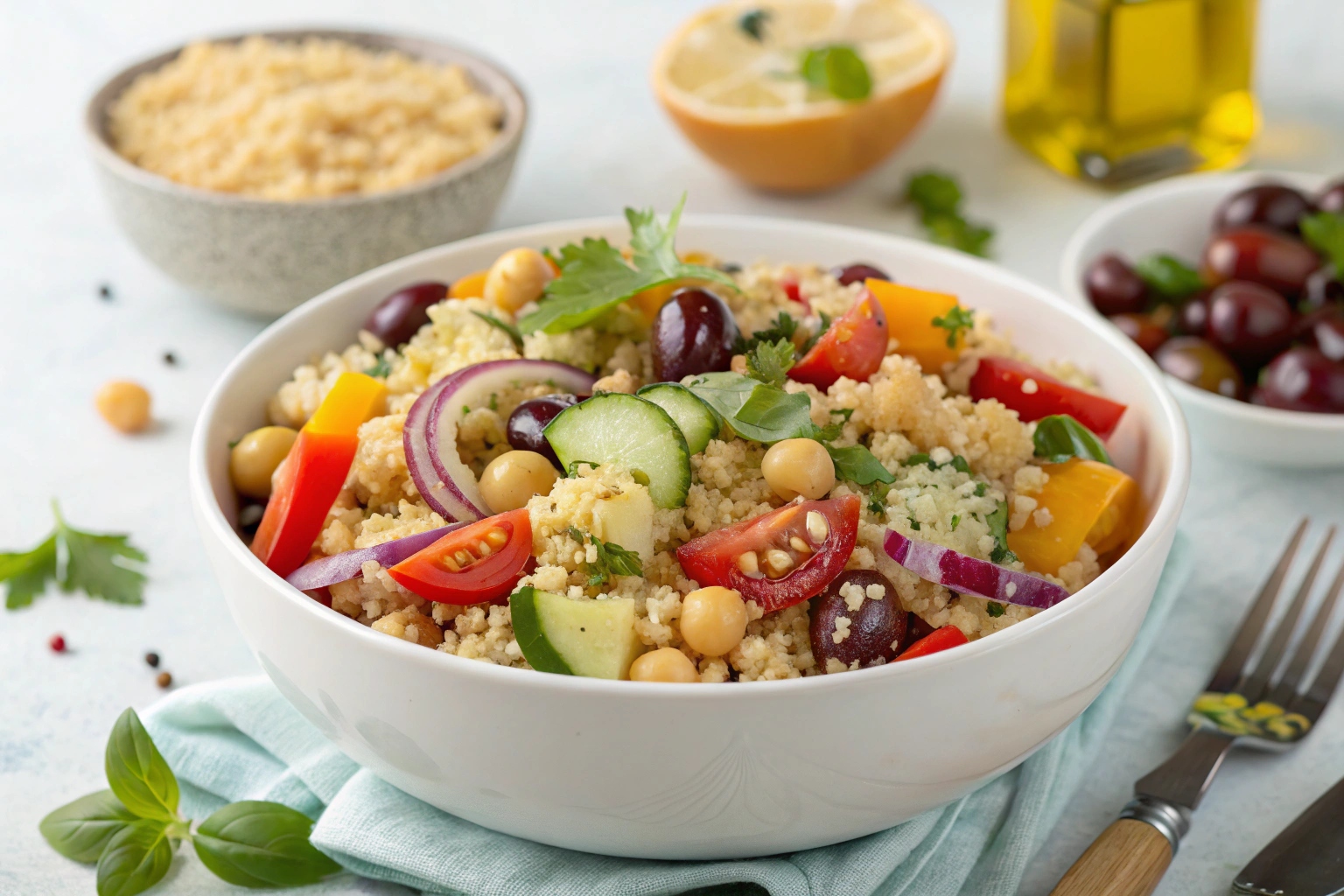 My Big Fat Greek Quinoa Salad