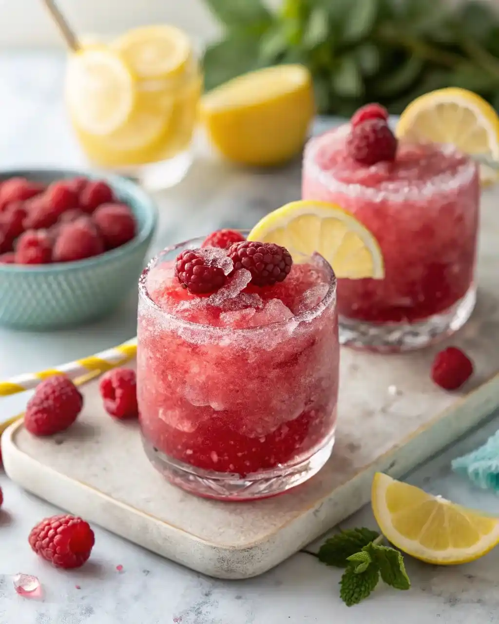 Frozen Raspberry Lemon Sparkler