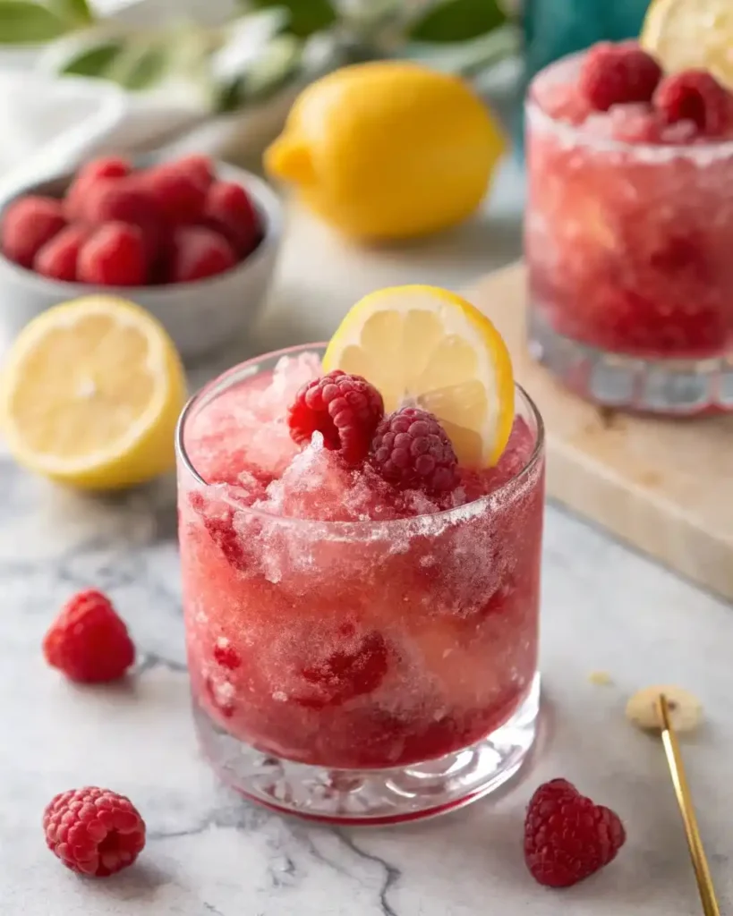 Frozen Raspberry Lemon Sparkler