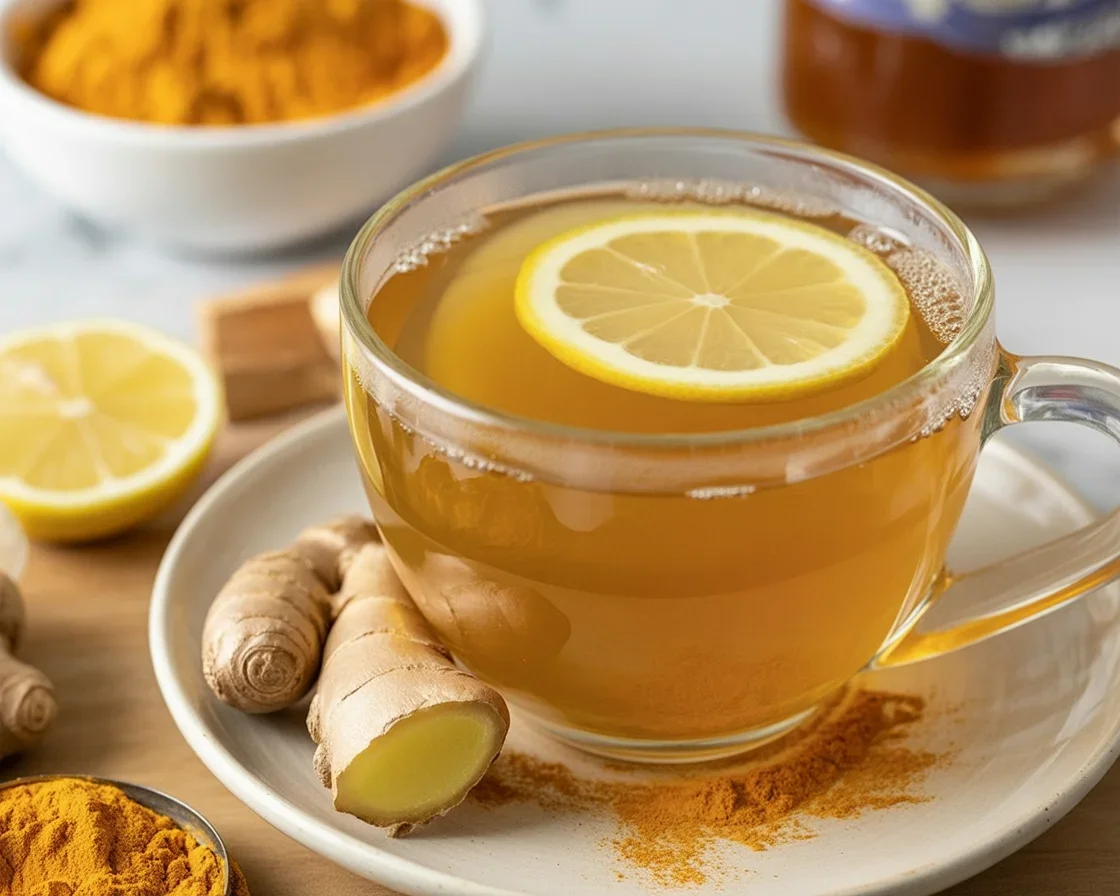 Ginger Turmeric Immunity Tea, a powerful blend for health and wellness.
