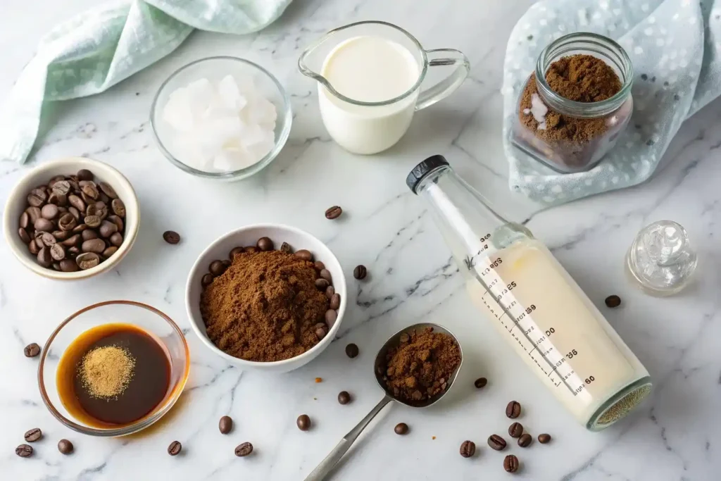 frothy cold coffee