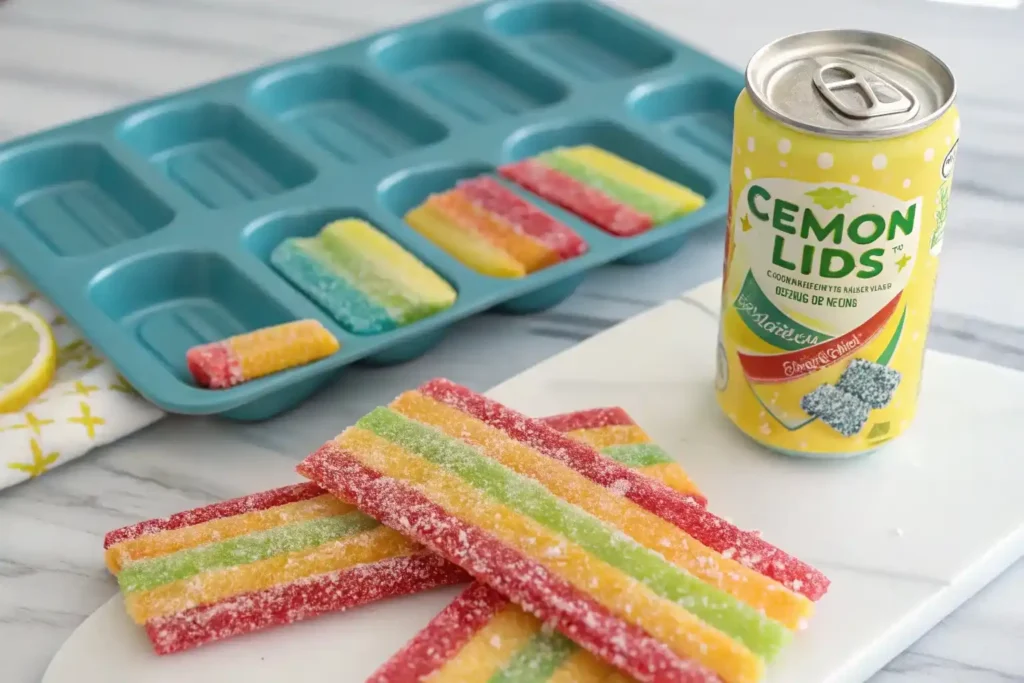 rainbow candy popsicles