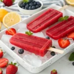 strawberry popsicles