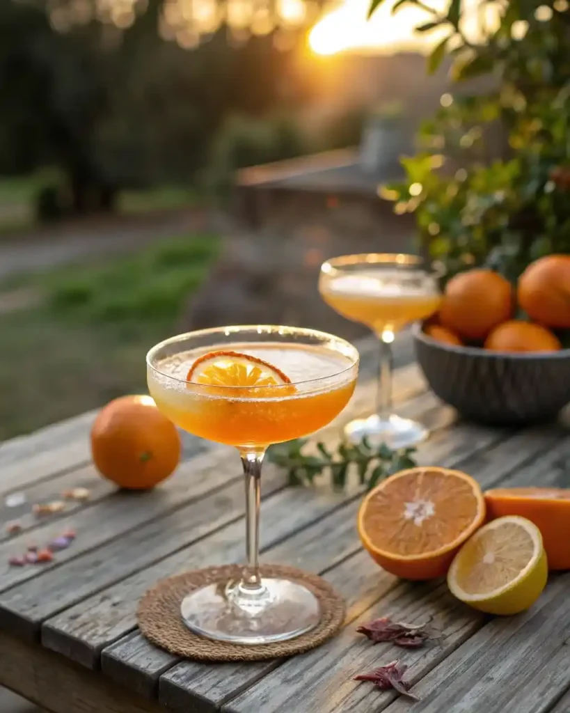 Citrus Sunset Drop Mocktail