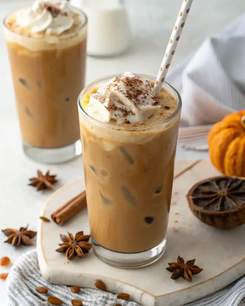 Iced Pumpkin Cream Chai Tea Latte