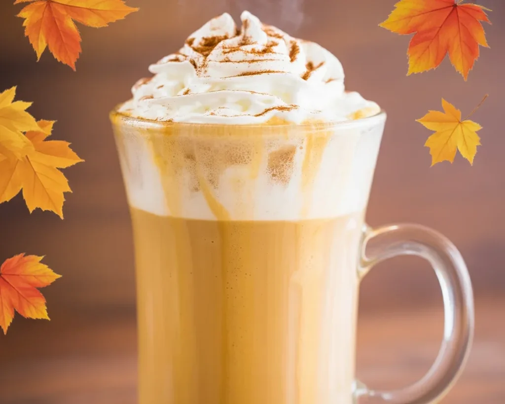 Delicious Copycat Starbucks Pumpkin Spice Latte with pumpkin puree and espresso.