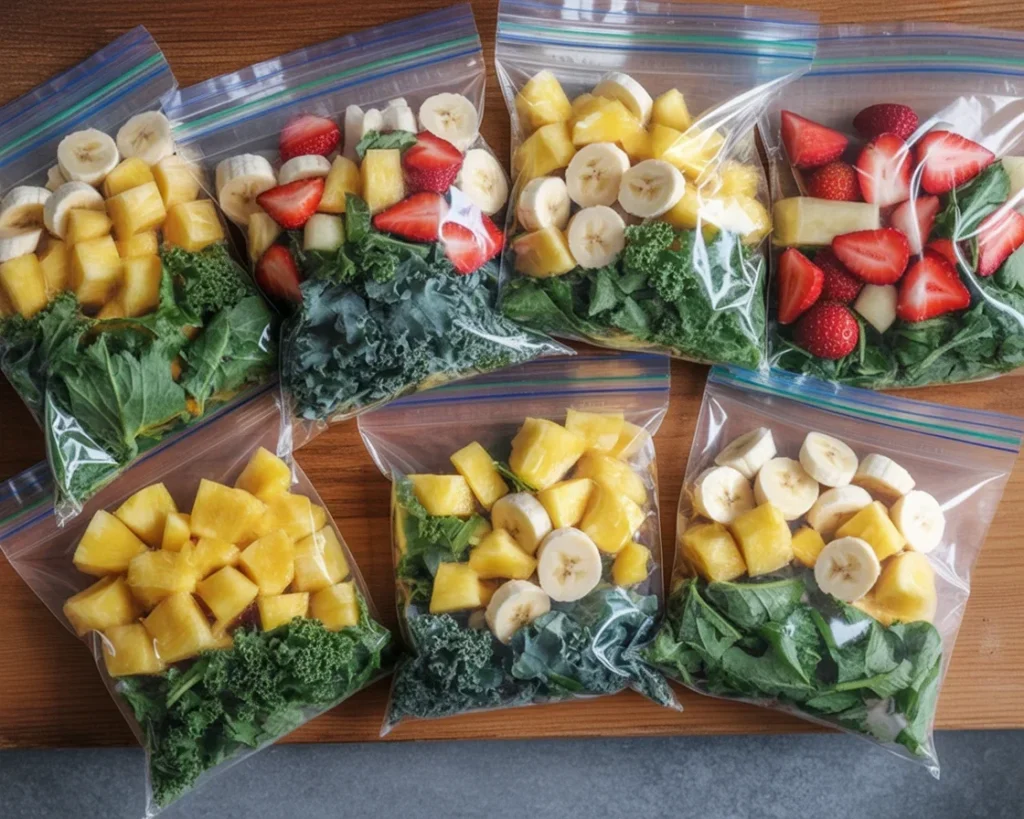 Healthy smoothie packs for quick blending and meal prep