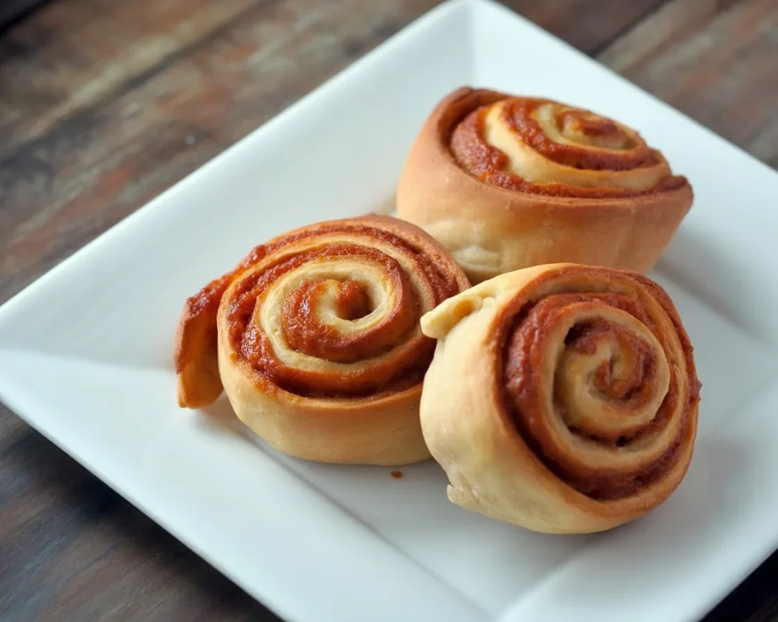 Homemade Whole Wheat Pizza Rolls served with dipping sauce
