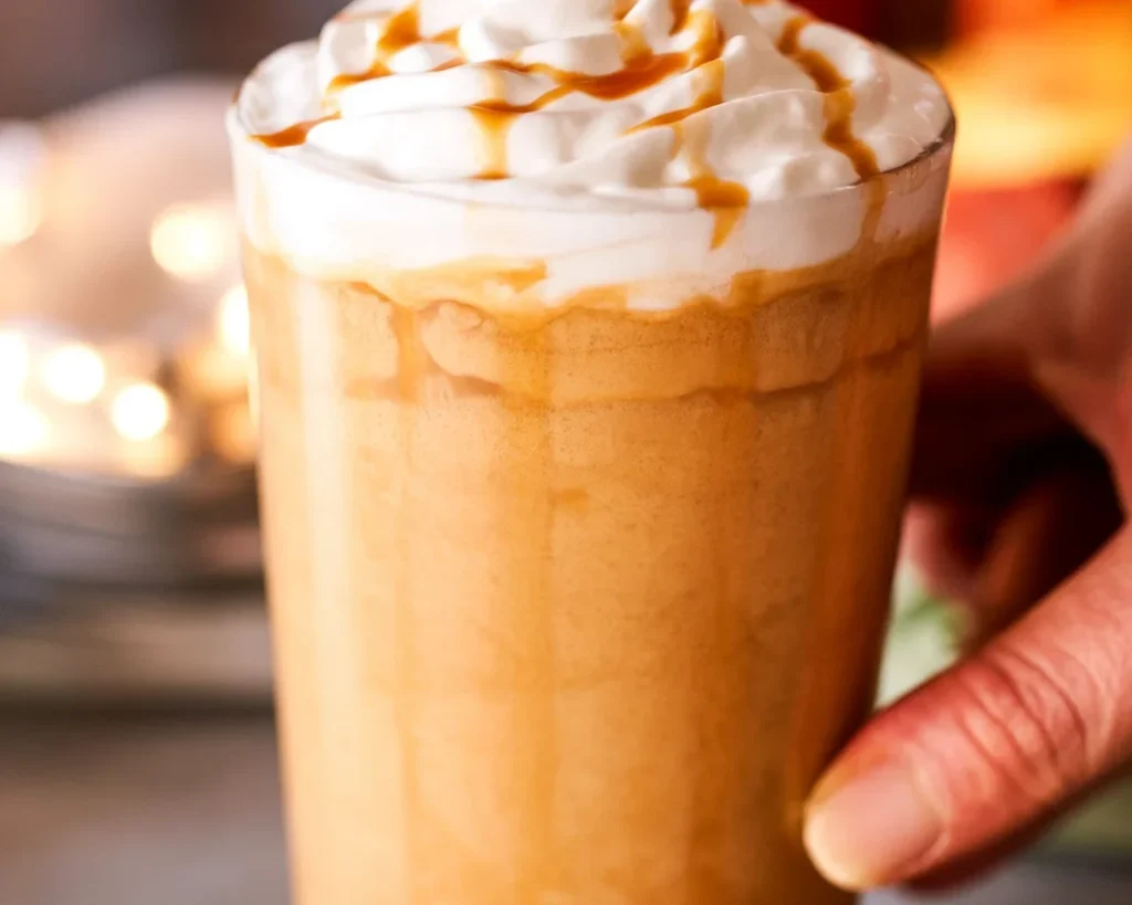 Delicious Apple Crisp Oatmilk Frappuccino - Starbucks copycat recipe with apple flavor.