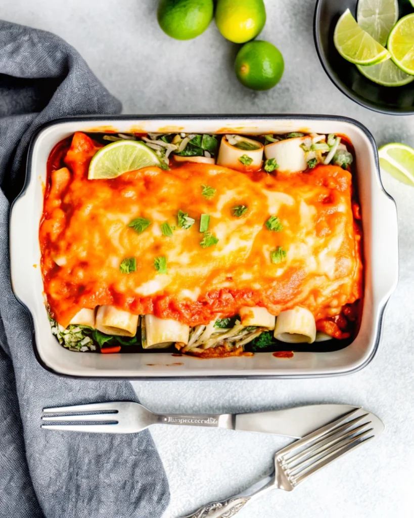 Pumpkin Black Bean Enchiladas