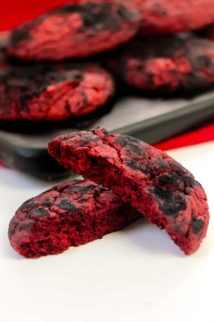 Brimstone Cookies stacked on a plate, showcasing their rich texture and flavor.