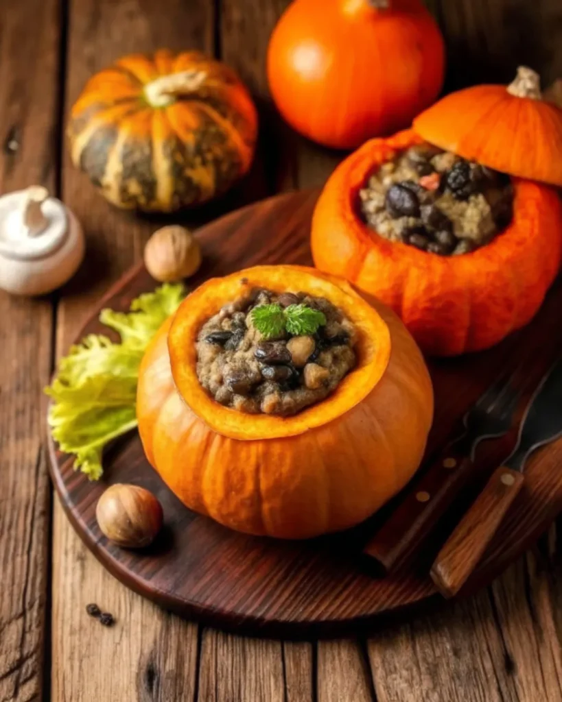 Sausage and Rice Stuffed Pumpkin