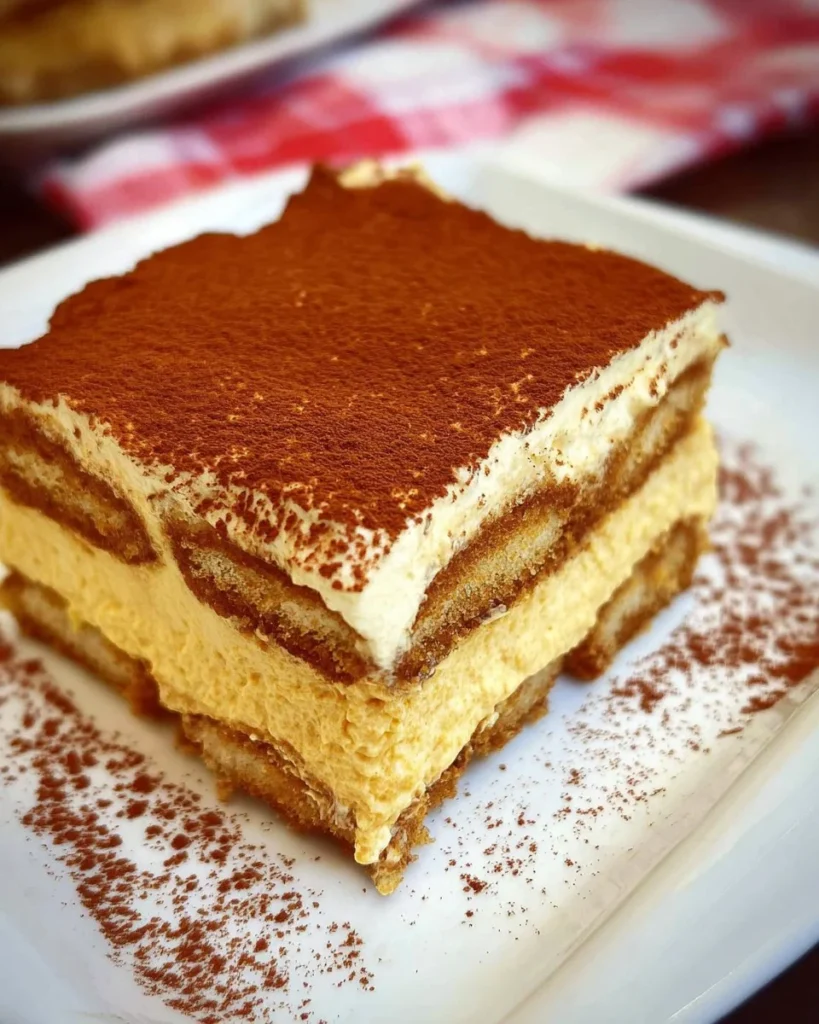 Delicious Pumpkin Tiramisu layered with fall flavors and creamy mascarpone.
