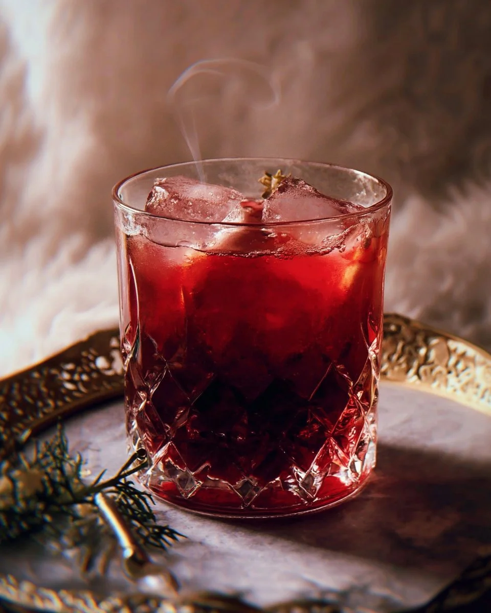 Refreshing Vampire's Kiss non-alcoholic cocktail with a fruity twist.