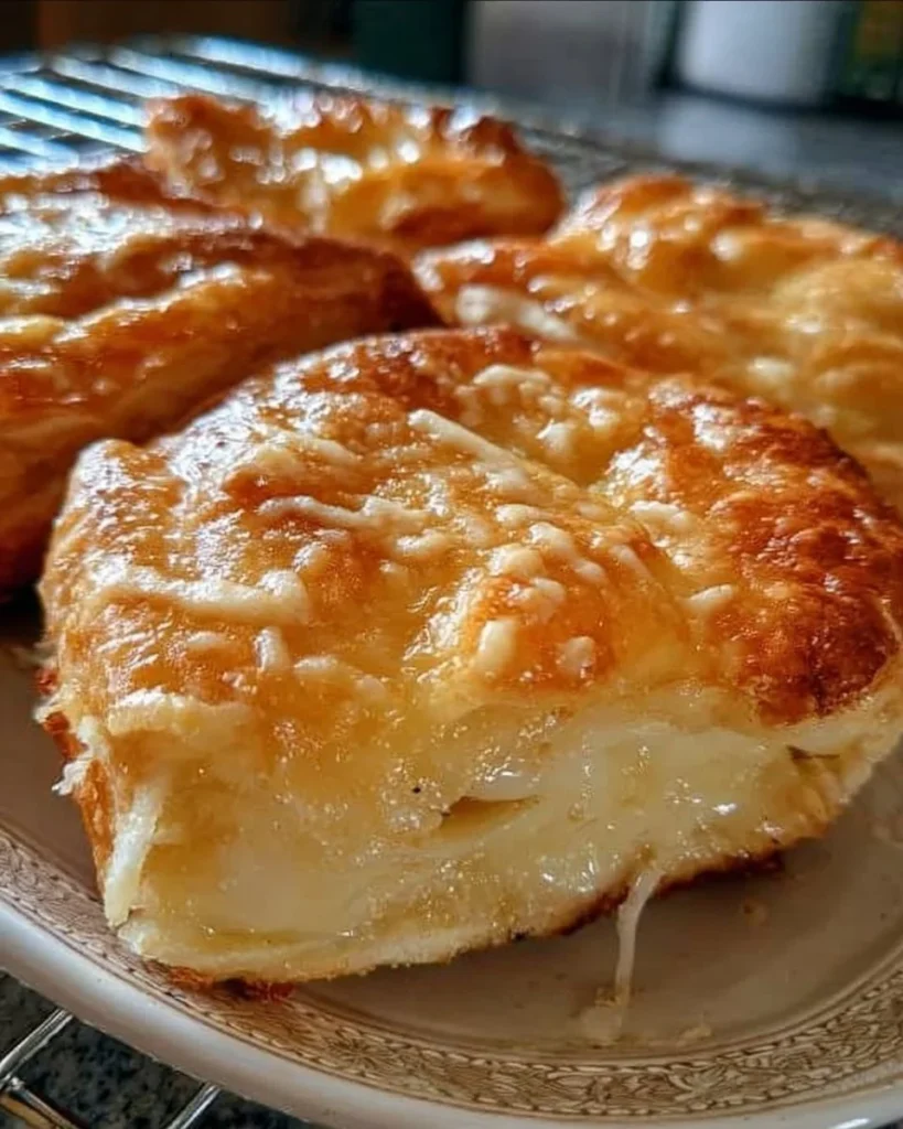 Freshly baked easy breakfast cheese Danish with cream cheese filling