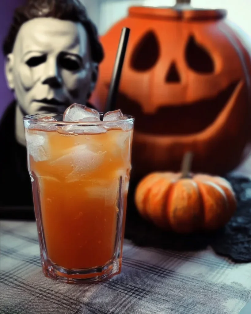 Delicious Michael Myers Mocktail recipe for Halloween parties.