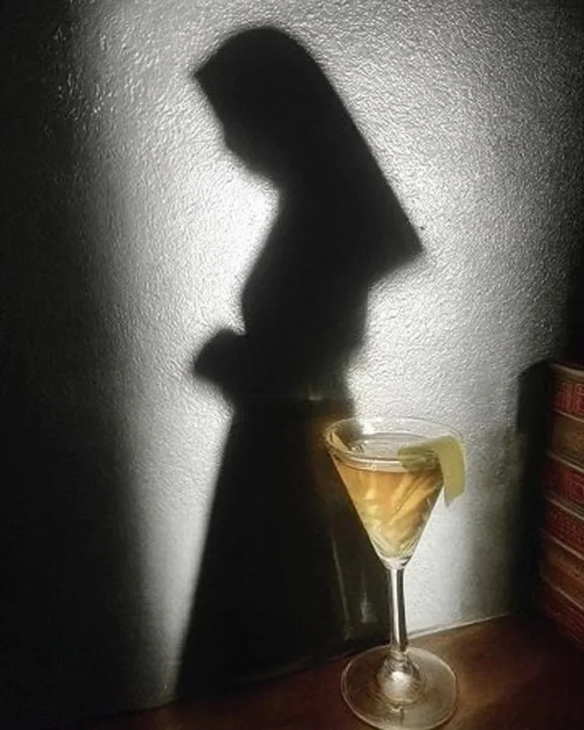 Cover image of The Nun's Shadow, featuring a dark, mysterious nun silhouette.