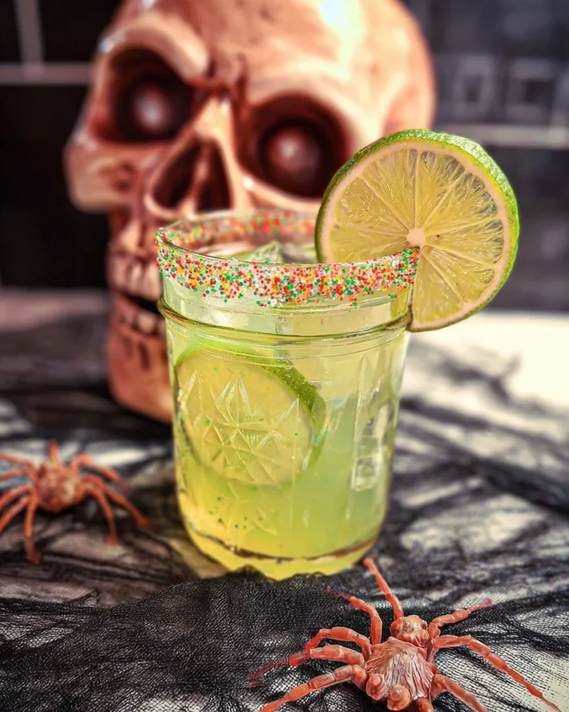 Refreshing Zombie Tonic drink with unique flavors in a vibrant glass.