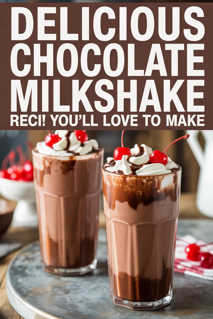 Delicious Chocolate Milkshake Recipe You'll Love to Make
